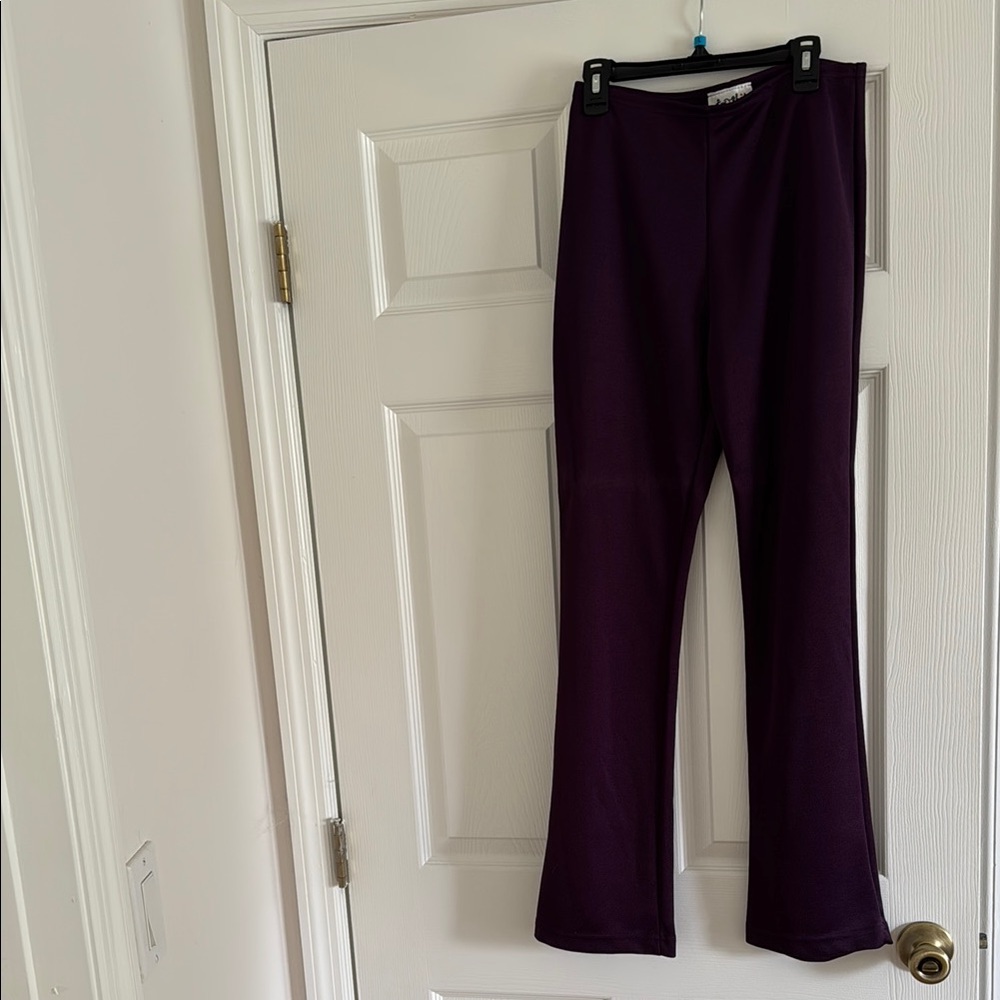 Purple Flared Leggings